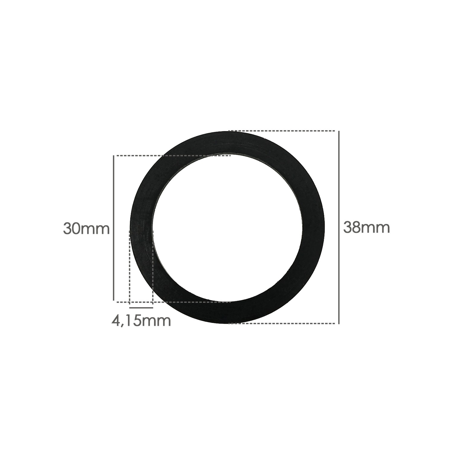 Junta Plana Ancha 1 1/4" 28,5 x 37,5 x 2,5 Mm Bolsa 100 Unidades