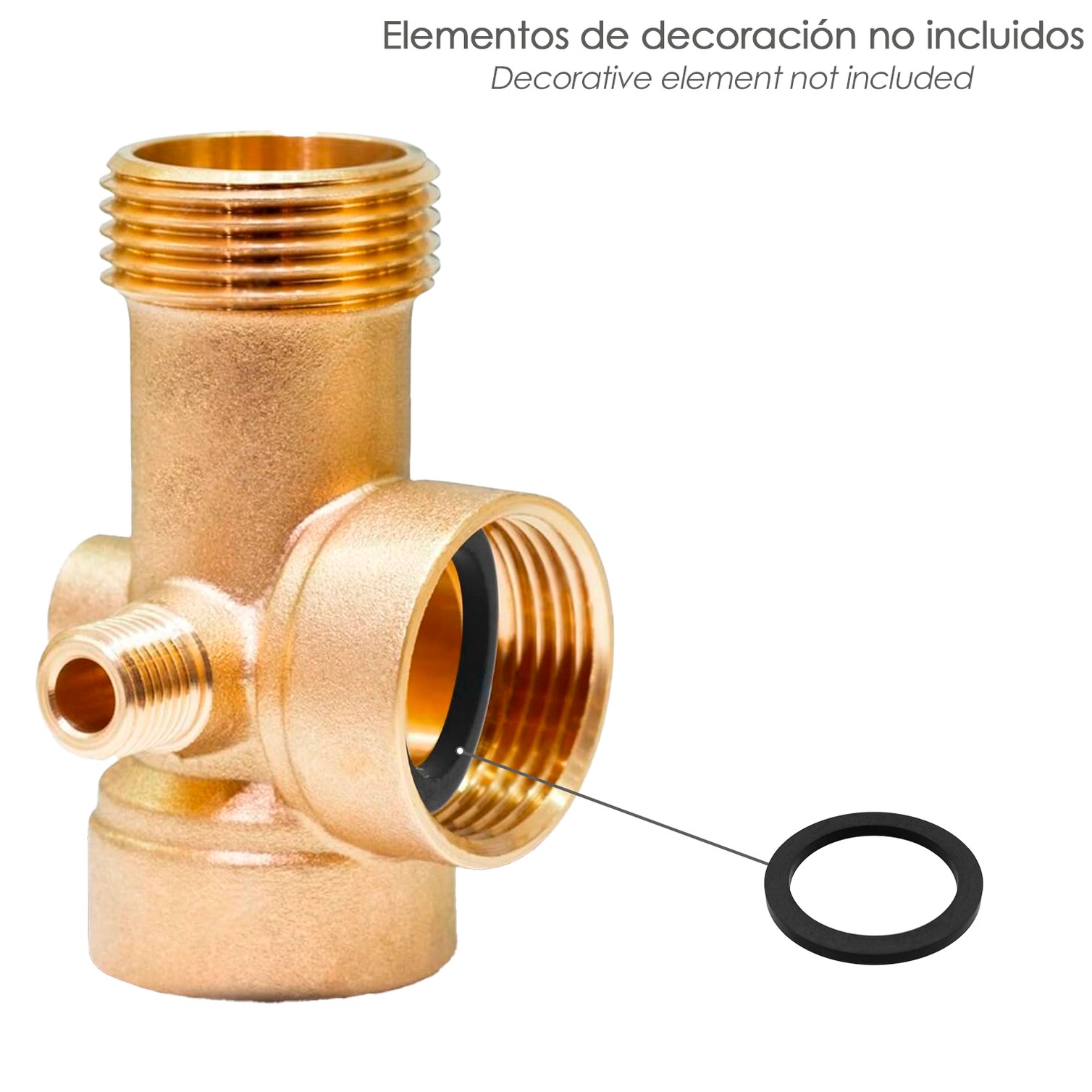 Junta Plana Ancha 1 1/4" 28,5 x 37,5 x 2,5 Mm Bolsa 100 Unidades