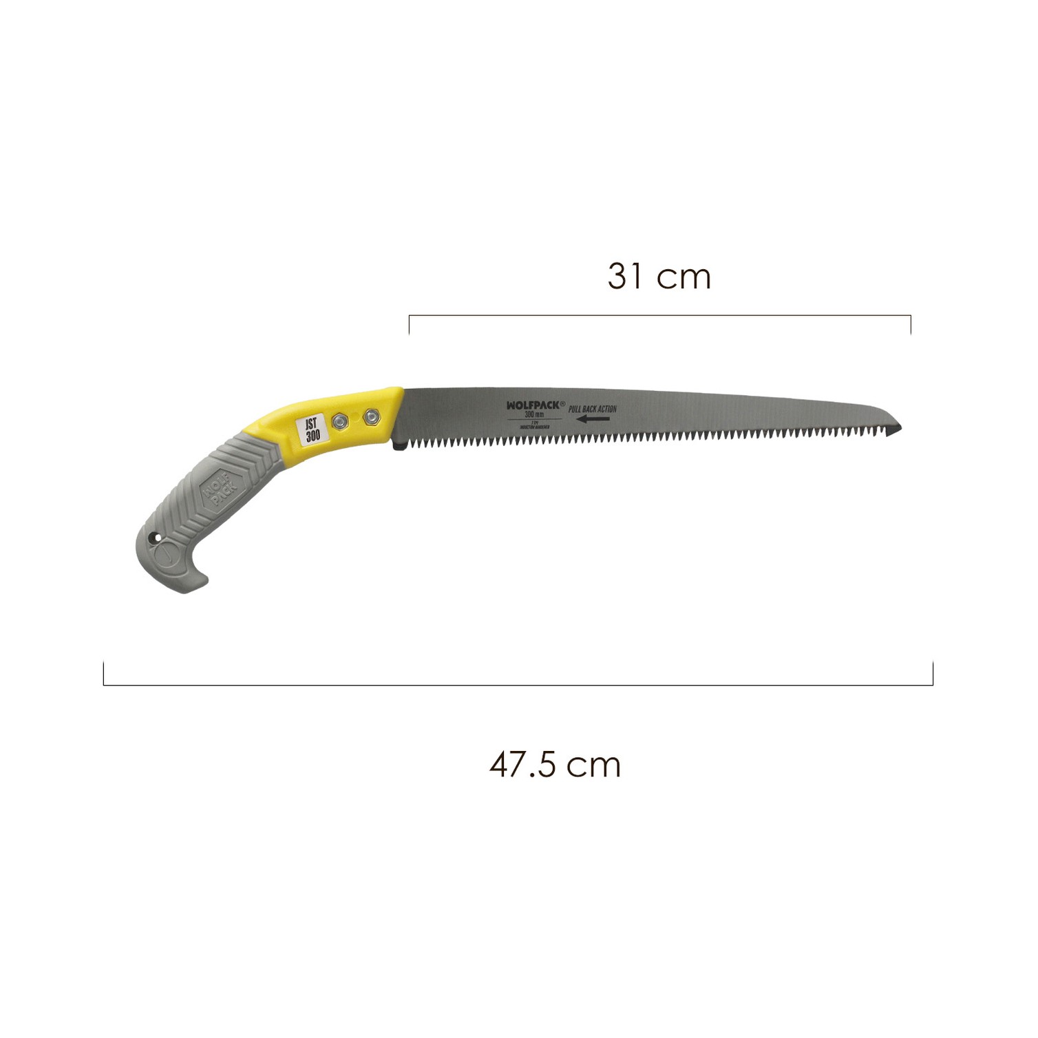 Serrucho Podar Recto Mango TPR JST 300 mm.