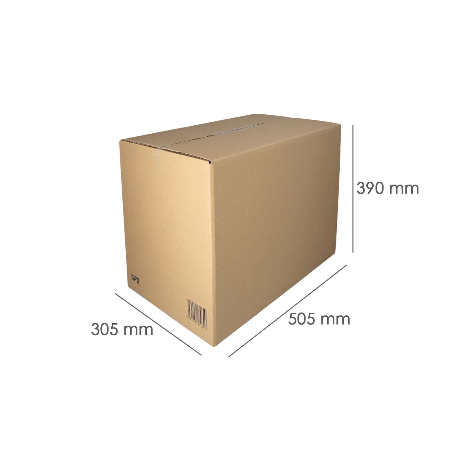 Caja Embalaje Nº2 Anonima 500 x 305 x 377 mm.