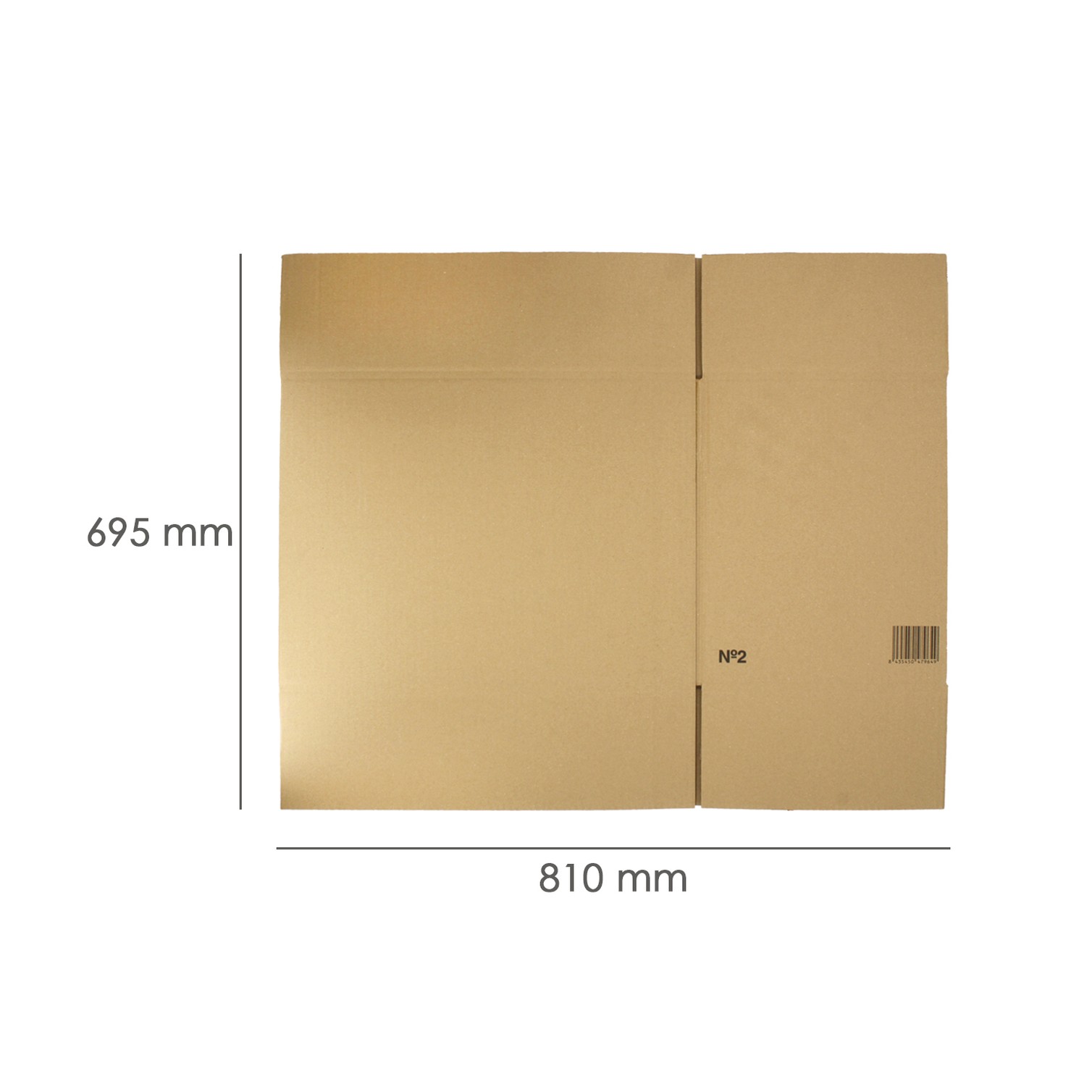 Caja Embalaje Nº2 Anonima 500 x 305 x 377 mm.