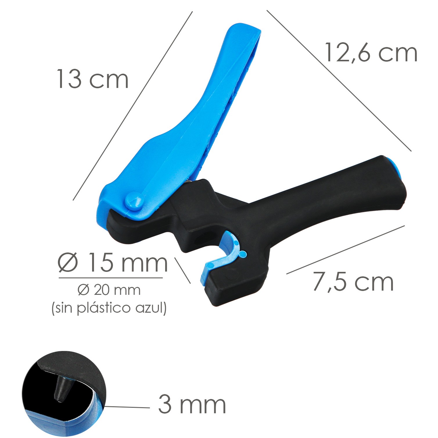 Pistola Sacabocados Para Tubo de Riego / Goteros / Goteos Ø 3 mm. Punzon Tubos Riego
