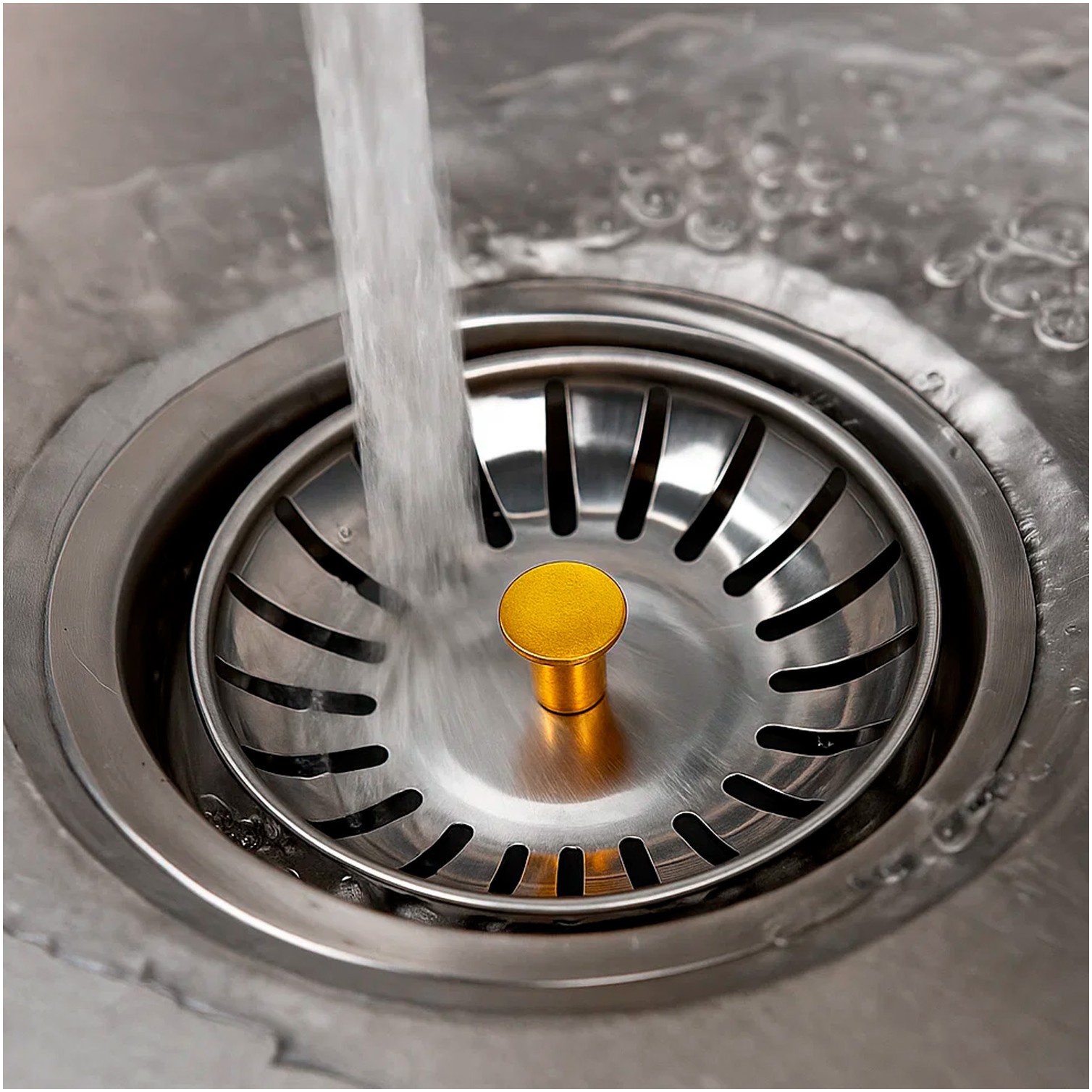 Filtro Cestillo Malla Para Lavabo / Fregadero Inoxidable Ø 7,5 cm.