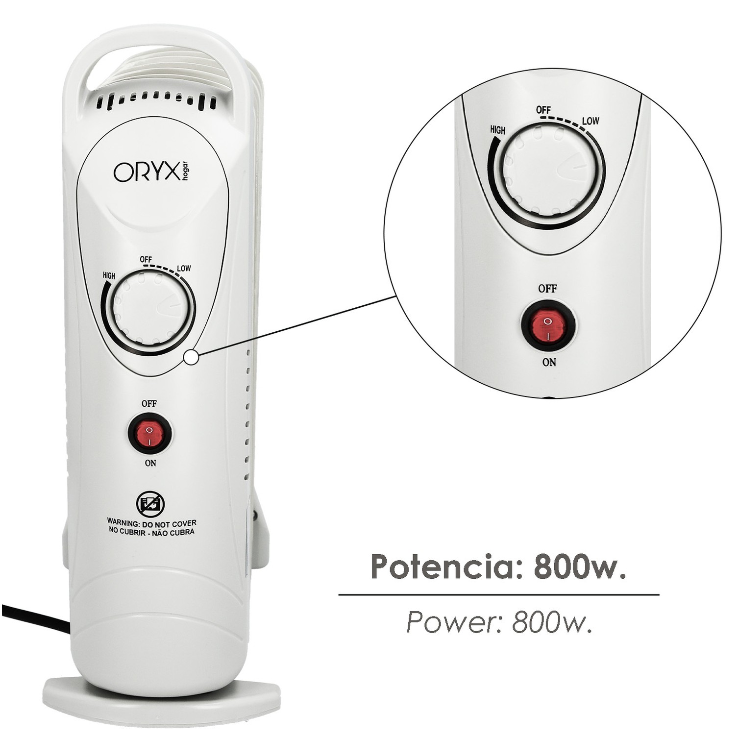 Radiador Aceite 800w 7 Elementos