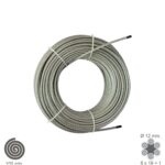 Cable Galvanizado 12 mm. (Rollo 100 Metros) No Elevacion
