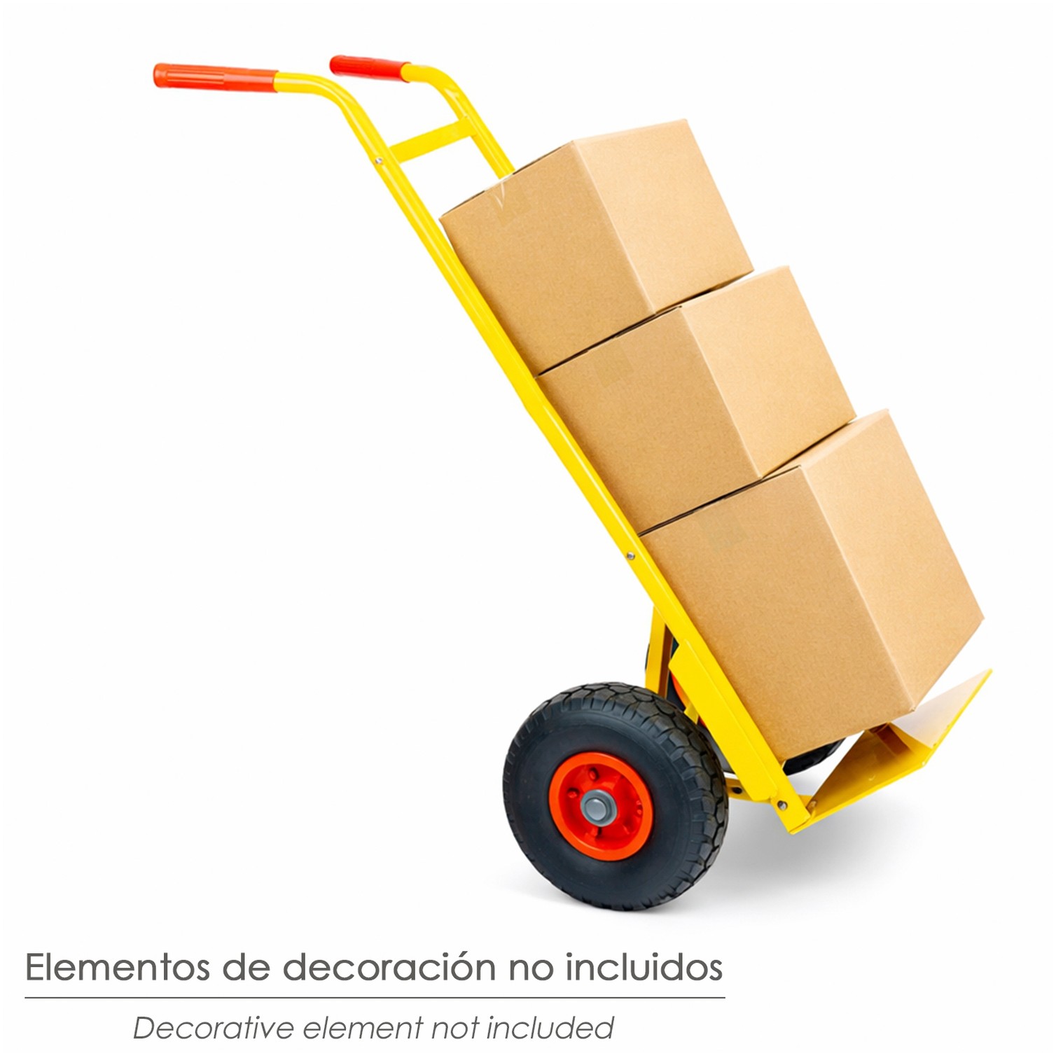 Carretilla Almacen Rueda Neumatica Llanta de Plastico "Easy"