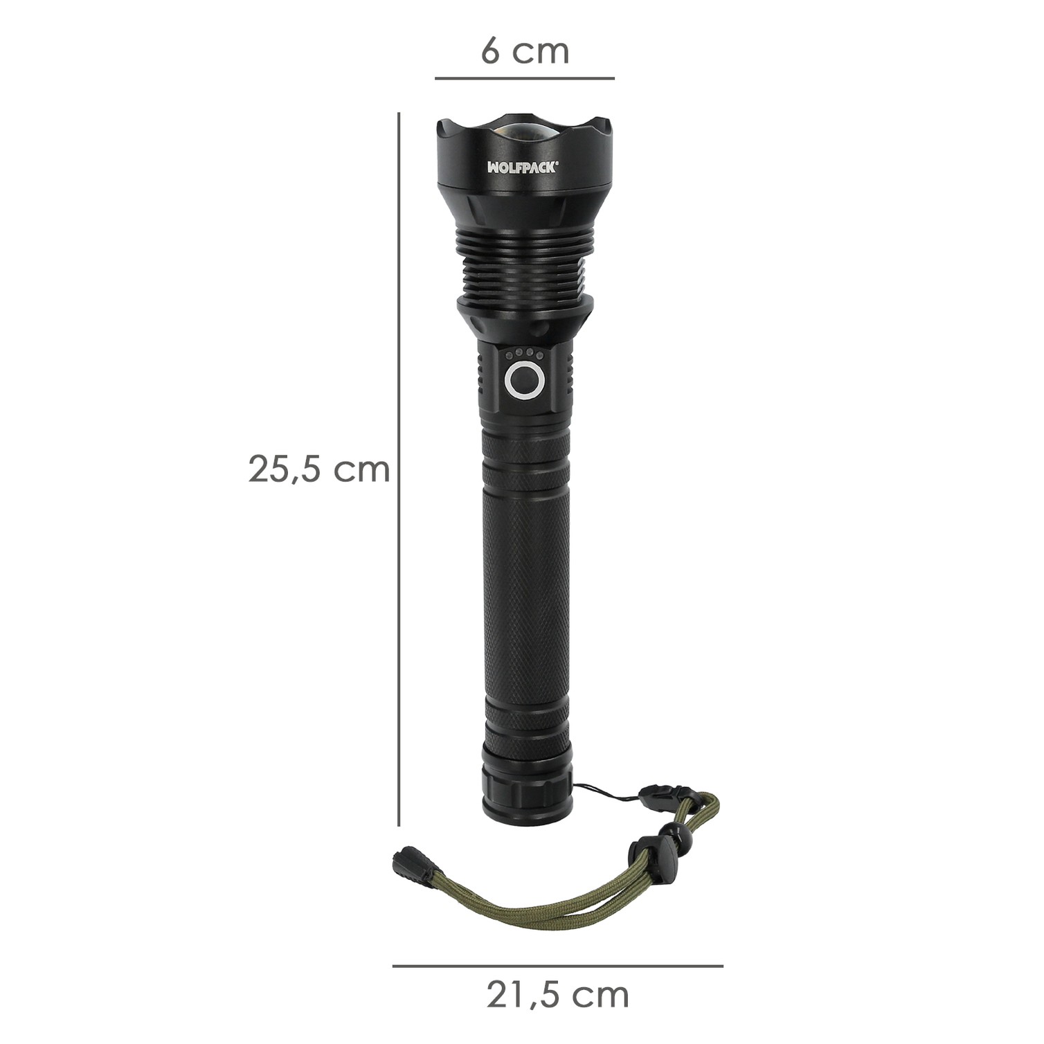 Linterna Led Aluminio Recargable 1500 Lumenes