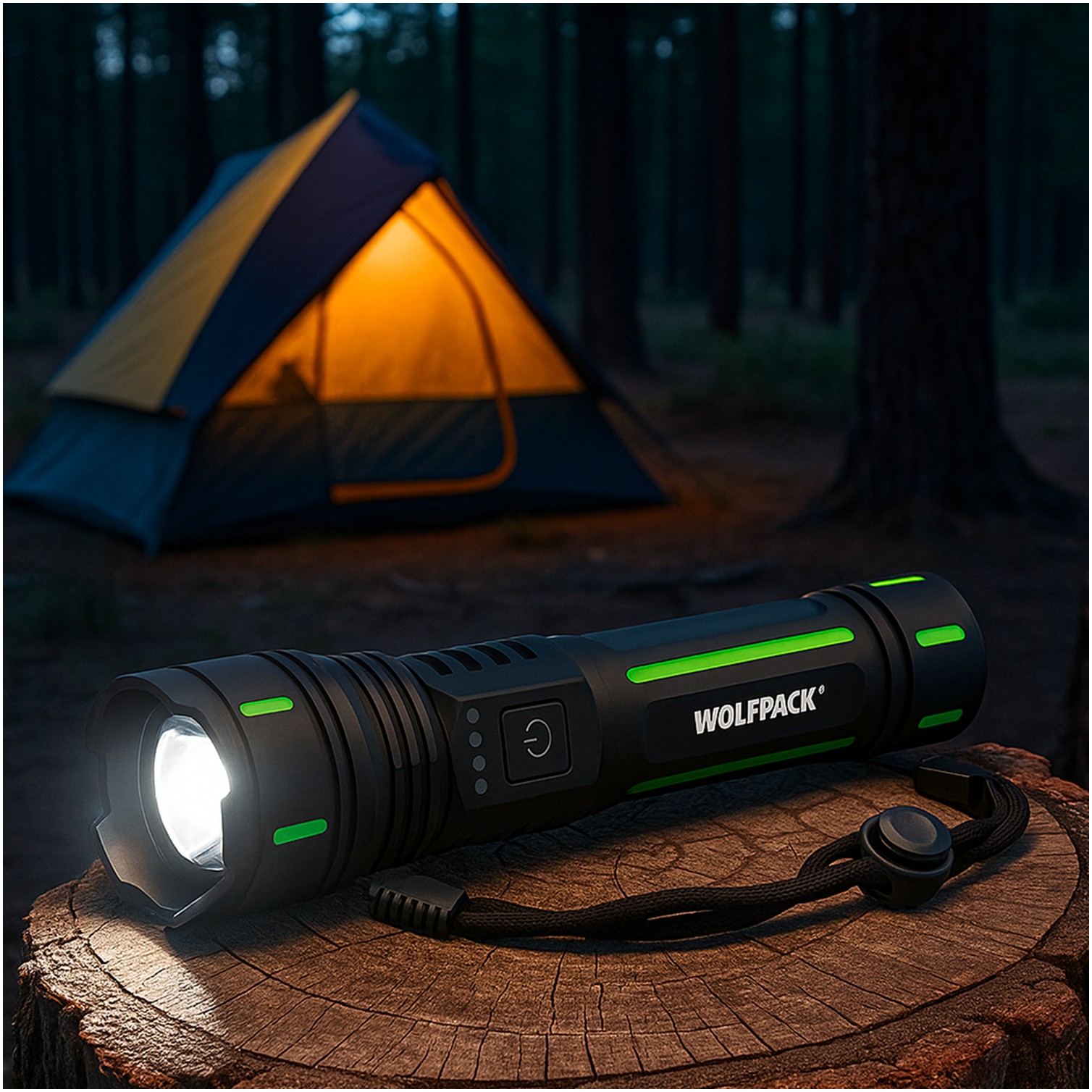 Linterna Led Aluminio Portatil Recargable 800 Lumenes