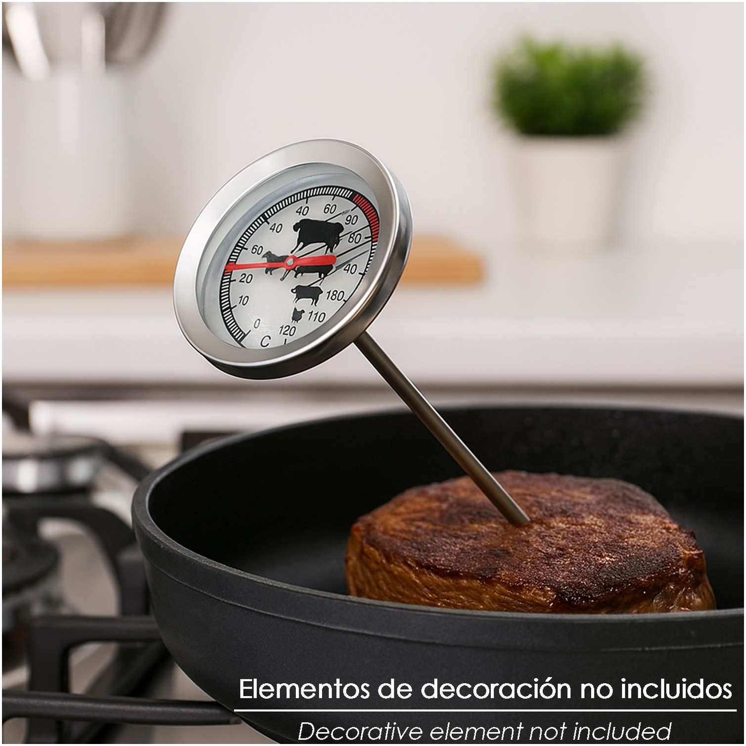 Termometro Cocina Para Carne Con Sonda.