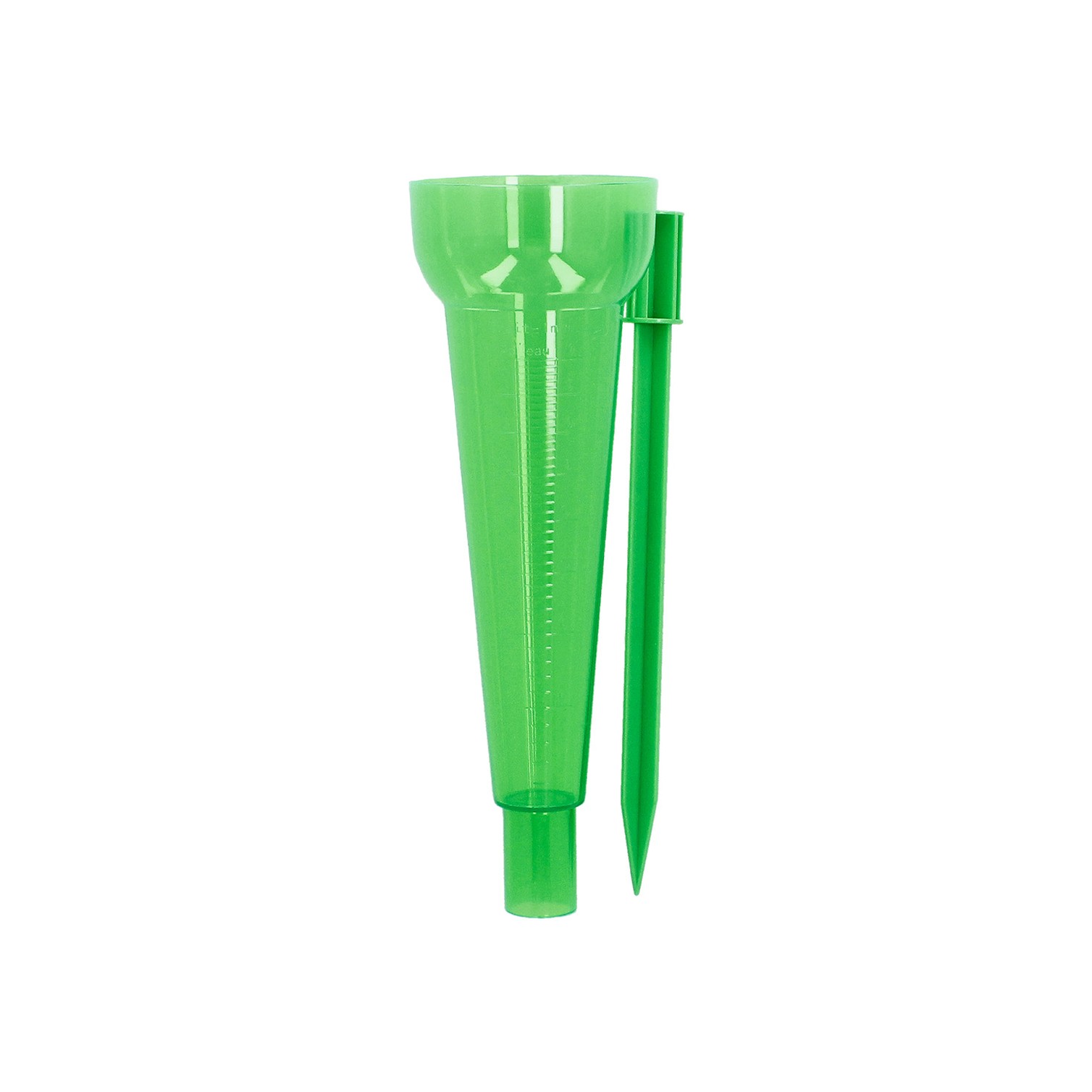 Pluviometro Plastico Verde 350 ml. Con piqueta. Medidor lluvia, Monitorizar las Precipitaciones Jardín Exteriores