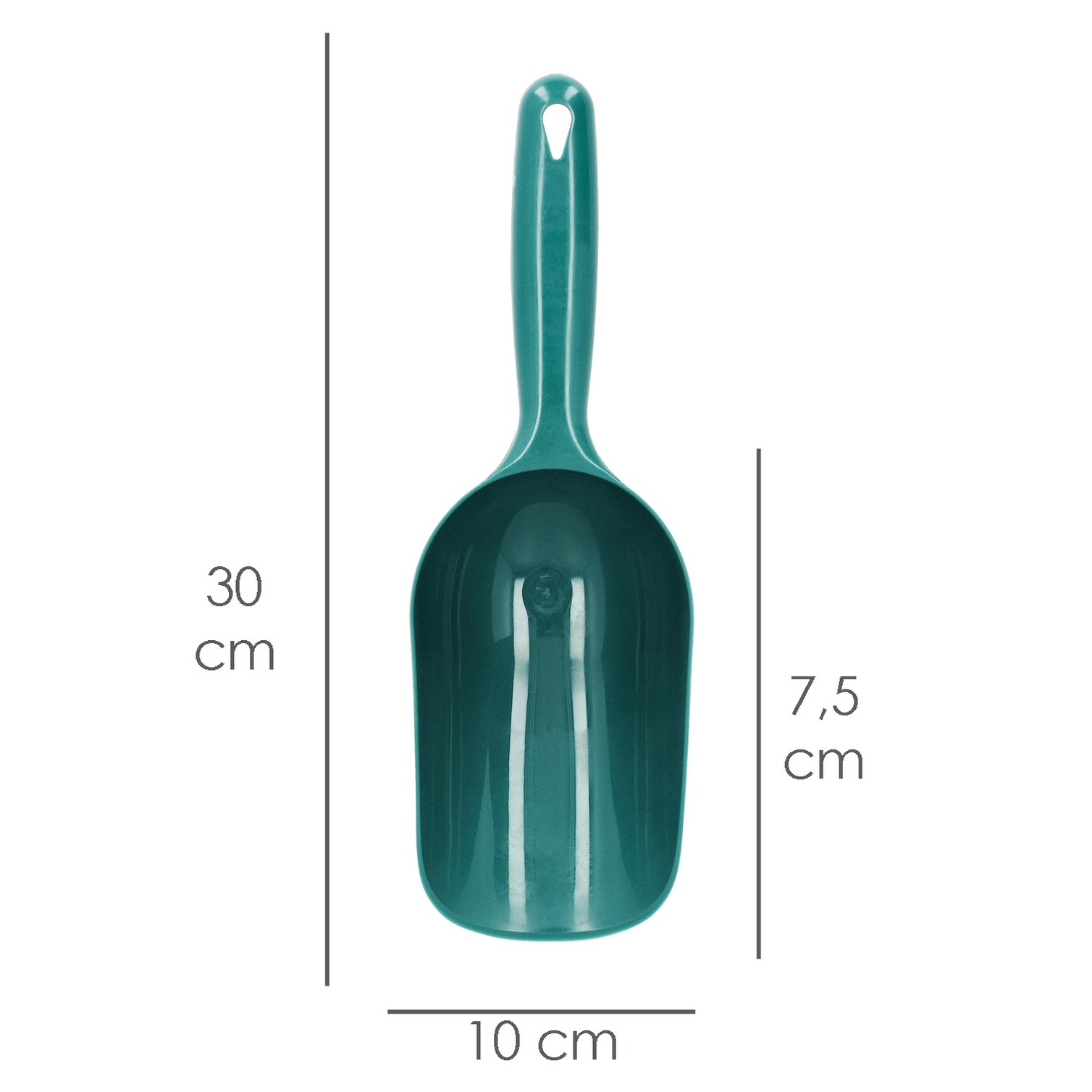 Pala Plástico Multiusos. Pala De Mano Para Jardín y Hogar, Para Tierra, Compost, Semillas, Arena y Pienso - Verde