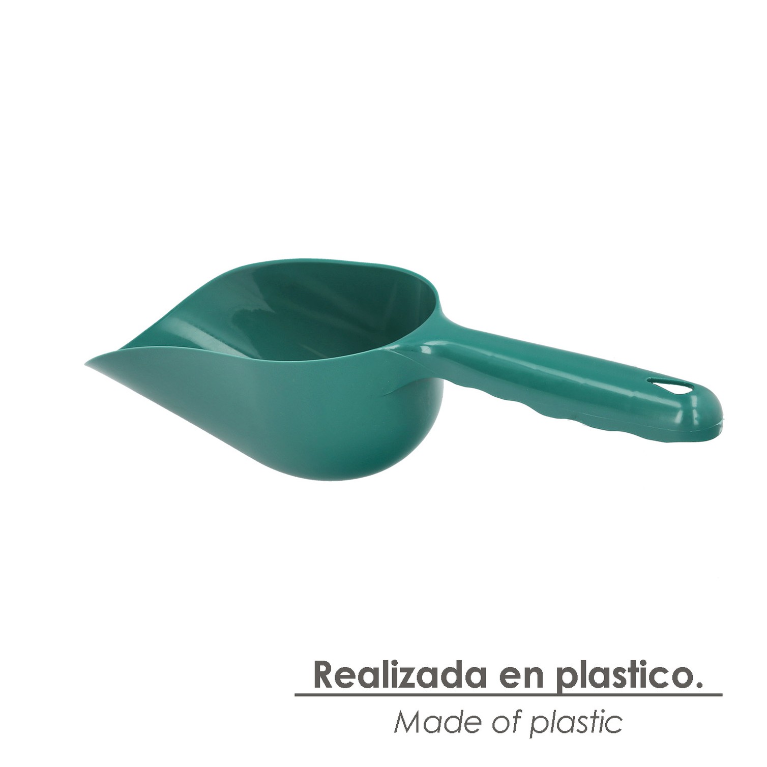 Pala Plástico Multiusos. Pala De Mano Para Jardín y Hogar, Para Tierra, Compost, Semillas, Arena y Pienso - Verde