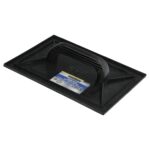 Talocha Plastico 34 x 23 cm. Mango Redondo Negro Con Alveolos