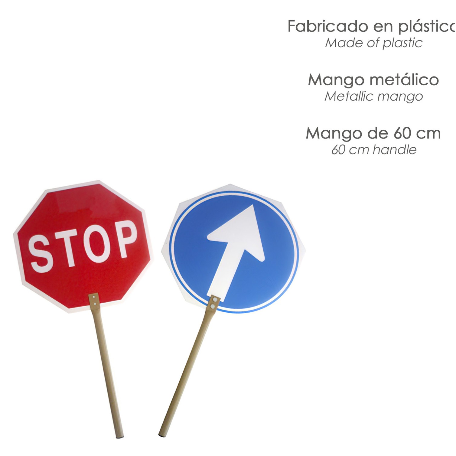 Cartel Paletina Obra Stop - Avance 30 x 30 cm.
