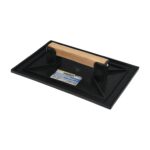 Talocha Plastico 27 x 18 cm. Mango Madera Negra Con Alveolos