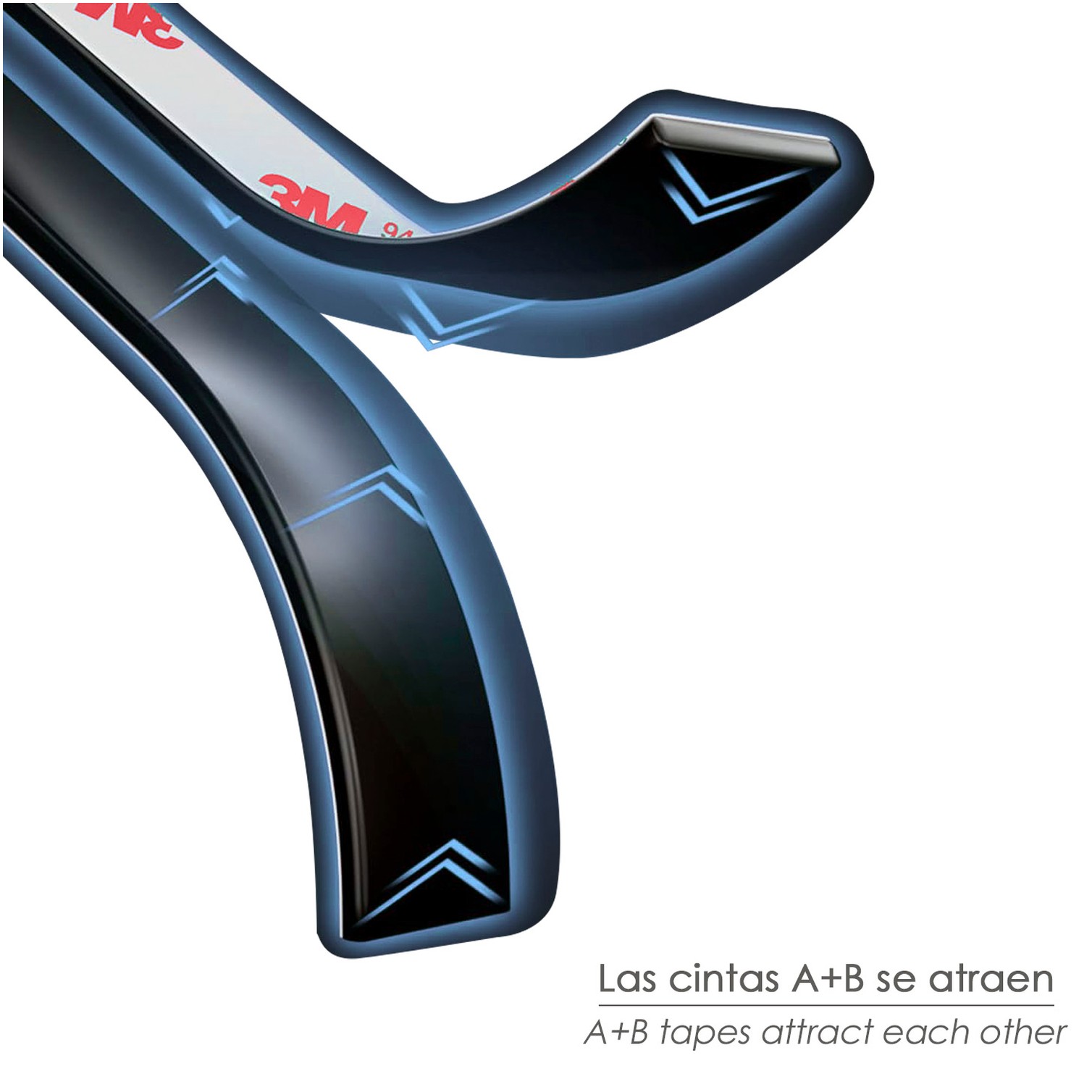 Cinta Magnetica Adhesiva A+B 1+1m 15mm