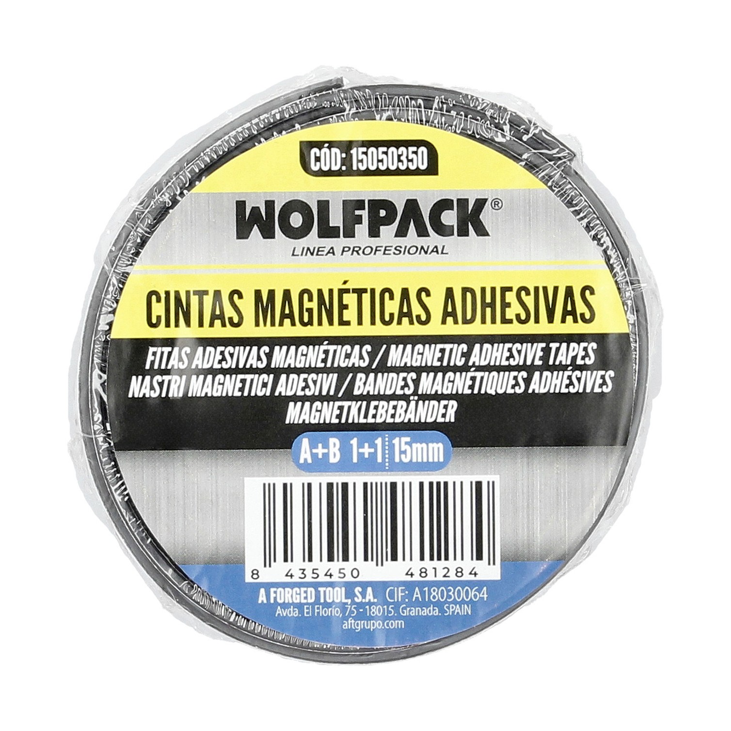 Cinta Magnetica Adhesiva A+B 1+1m 15mm