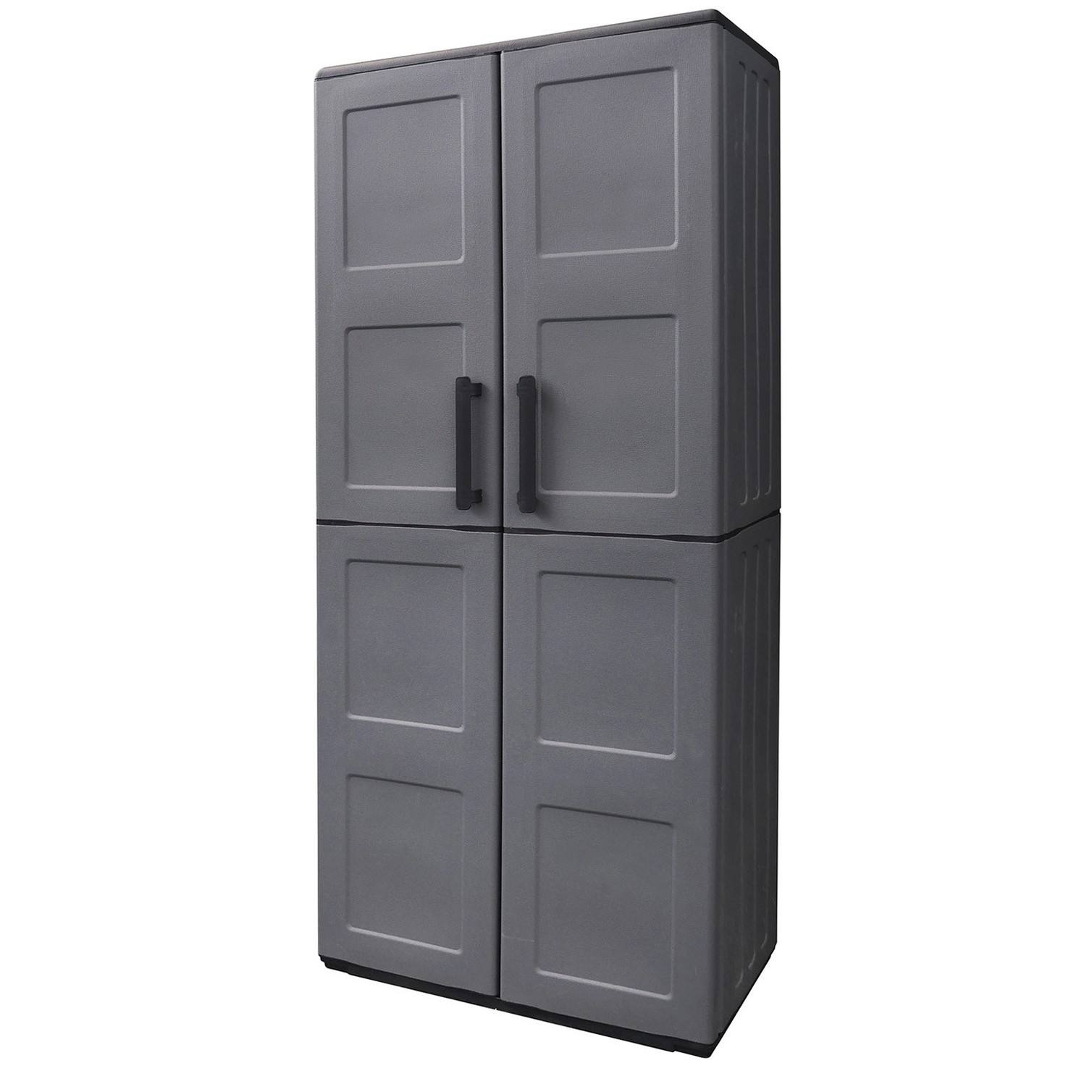 Armario Resina Alto 68x37x169 cm. Color Gris Oscuro