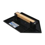 Talocha Plastico Punta Mango Madera 27 x 18 cm. Negro Con Alveolos.