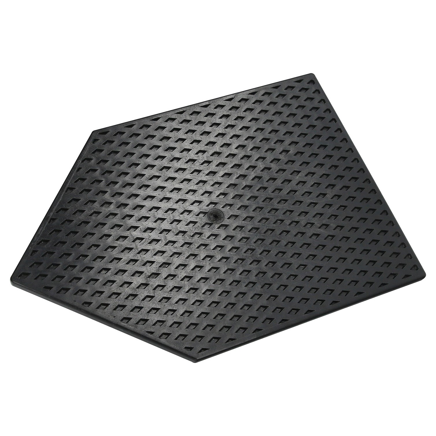 Talocha Plastico Punta Mango Madera 27 x 18 cm. Negro Con Alveolos.
