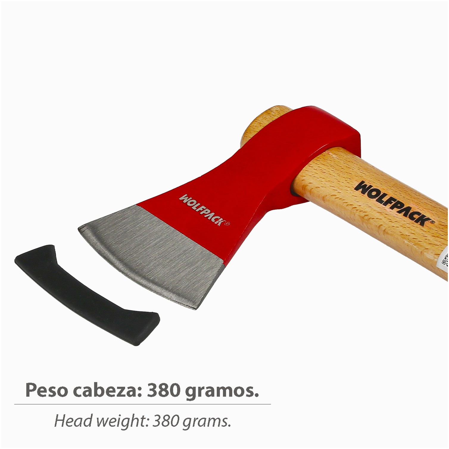 Hacha Con Mango Vizcaina 380 Gramos, Trabajos Agricolas, Jardineria, Poda, Tala, Cortar Ramas De Troncos,