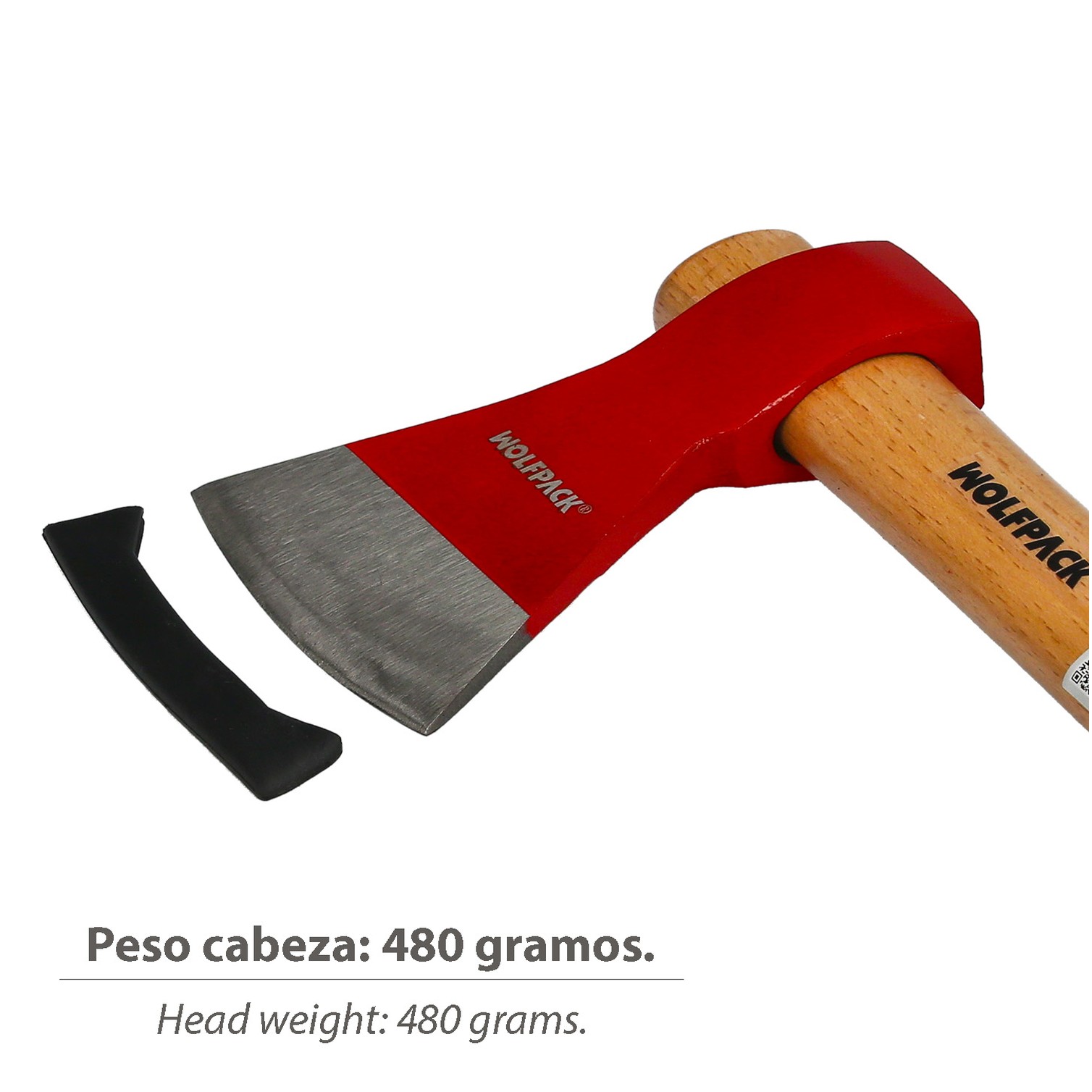 Hacha Con Mango Vizcaina 480 Gramos, Trabajos Agricolas, Jardineria, Poda, Tala, Cortar Ramas De Troncos,