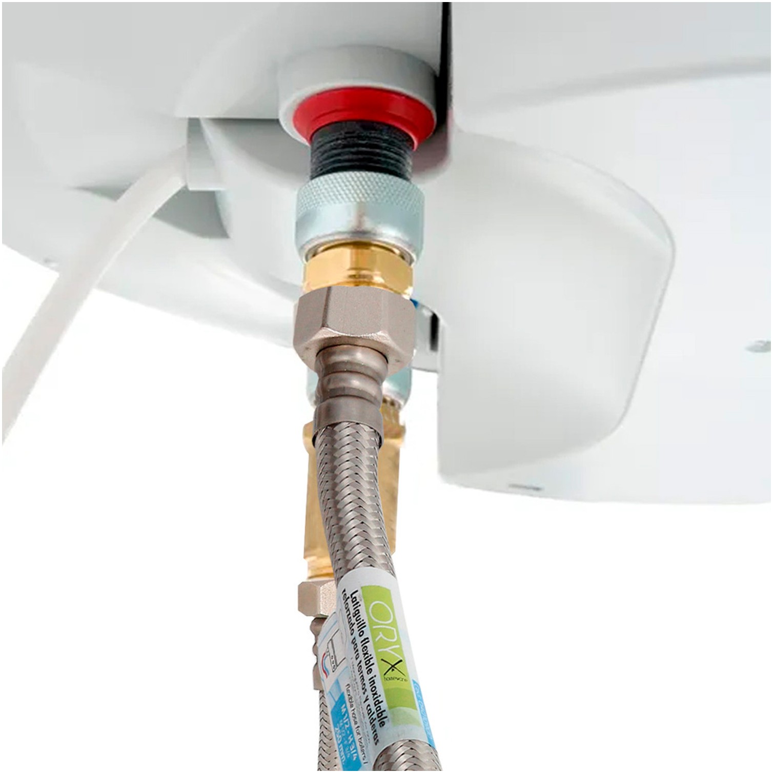 Latiguillo Flexible Reforzado Acero Inoxidable Termo Hembra 1/2" - Hembra 1/2" Longitud 500 mm
