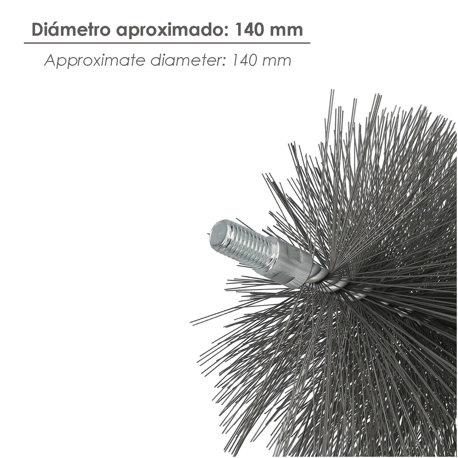 Cepillo Limpiatubos Acero 140 mm M12
