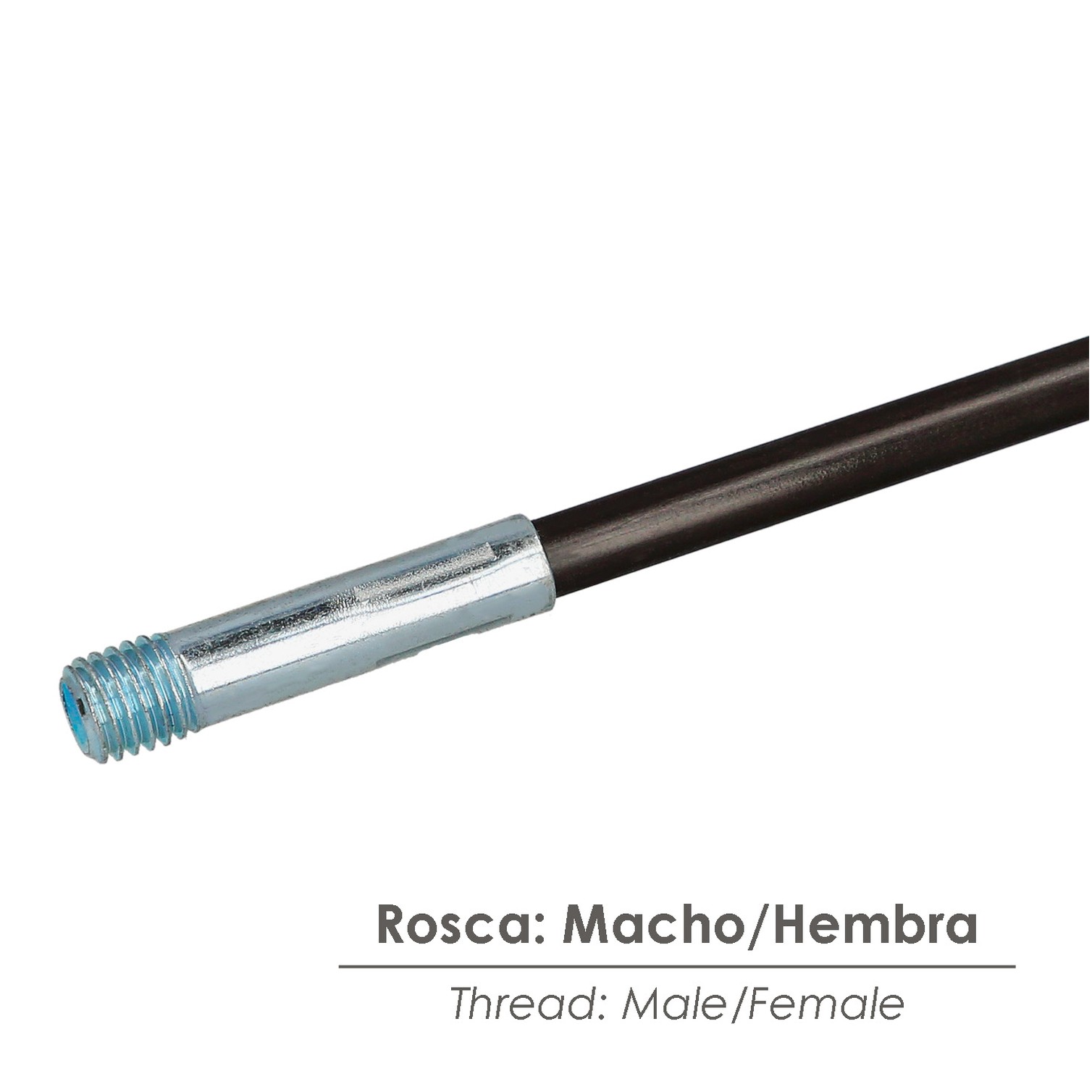 Mastil Flexible Deshollinador Rosca M12 Longitud de 1,4 metros.