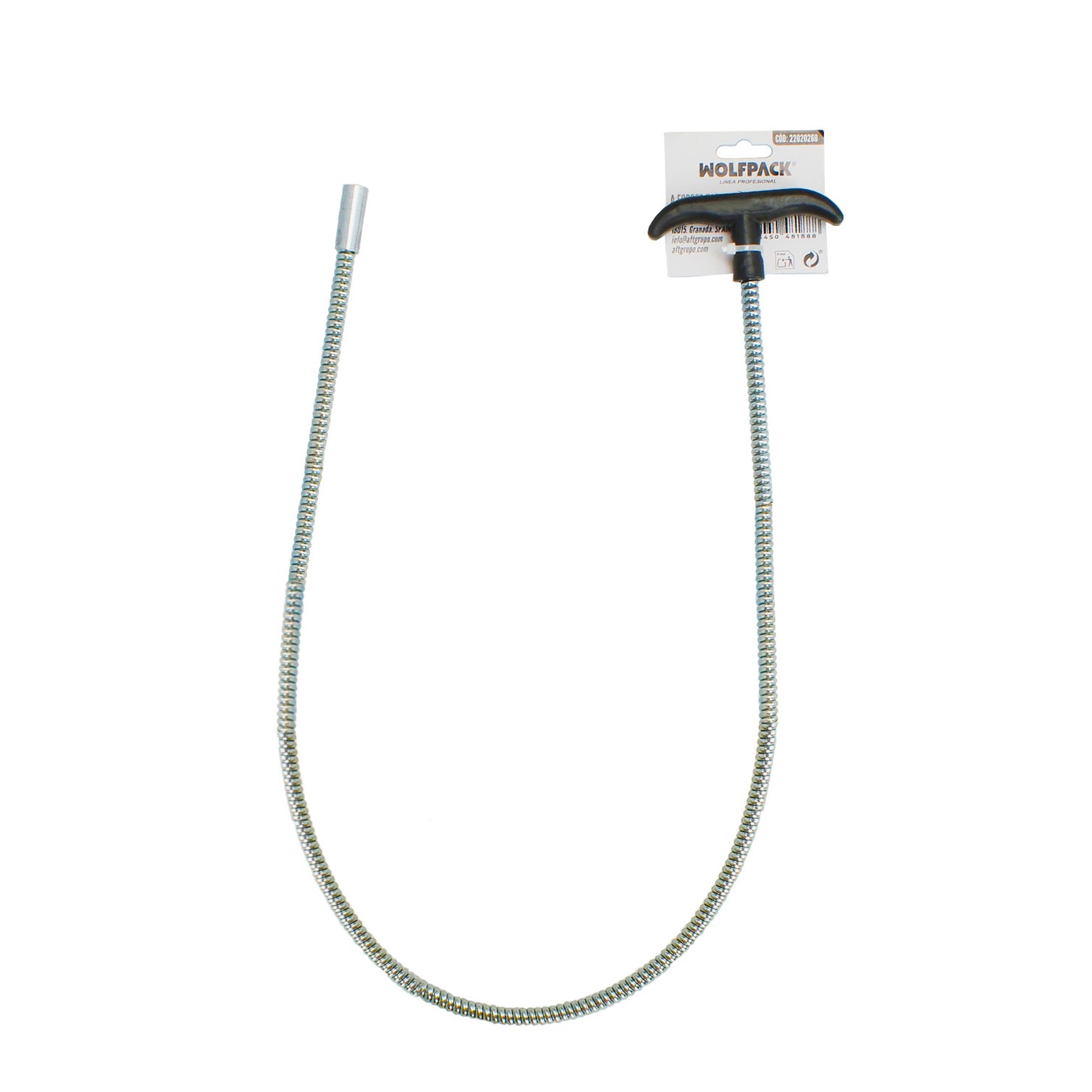 Mango Flexible Reforzado Para Cepillos M12 Longitud 1metro Mango T