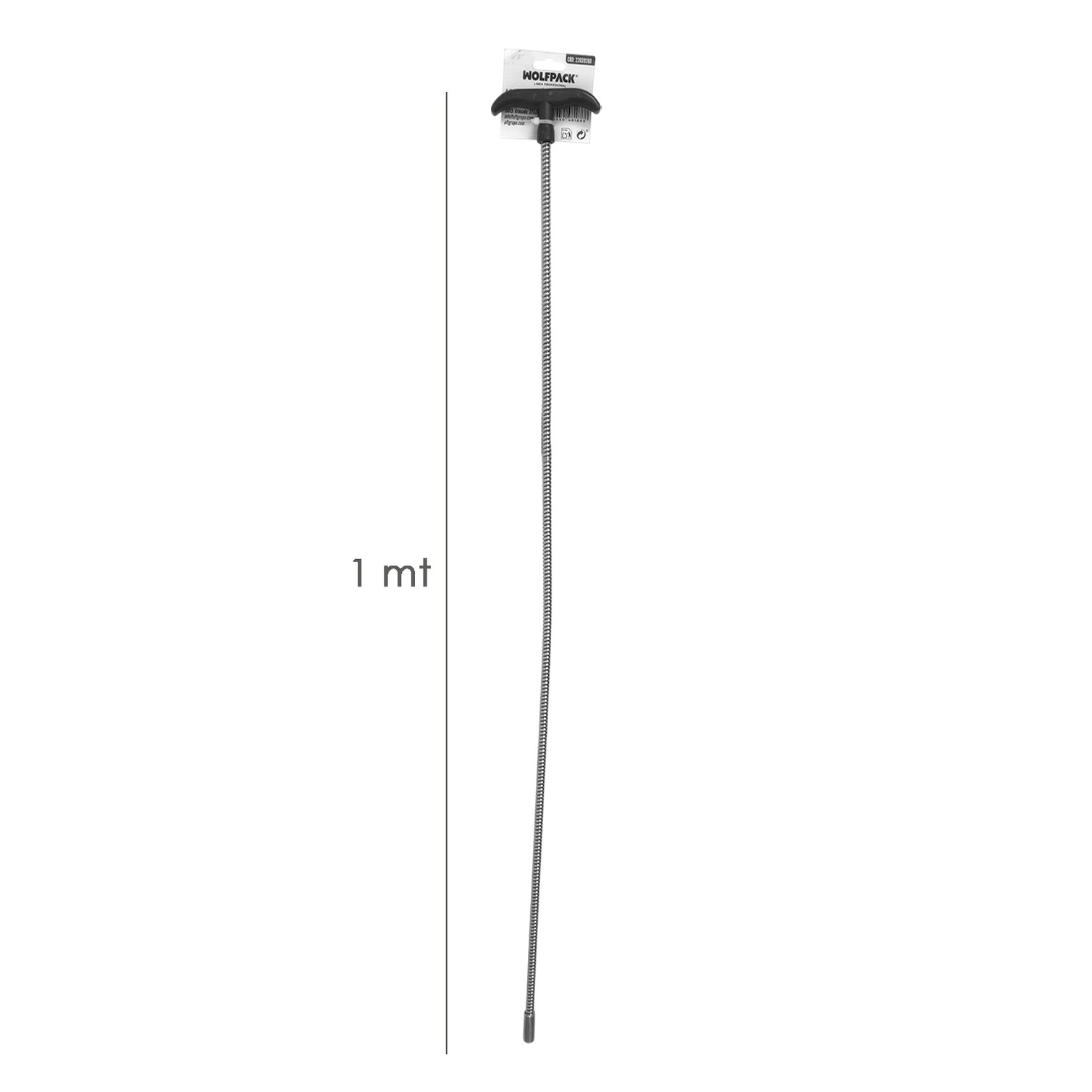 Mango Flexible Reforzado Para Cepillos M12 Longitud 1metro Mango T