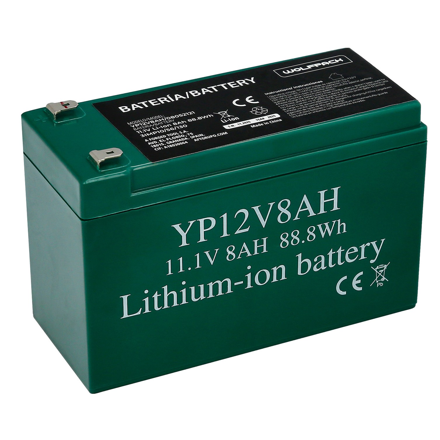 Bateria Para sulfatadora 08052120 16l Litio