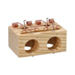 Trampa De Madera Para Ratones 2 Agujeros Ø 28 mm.