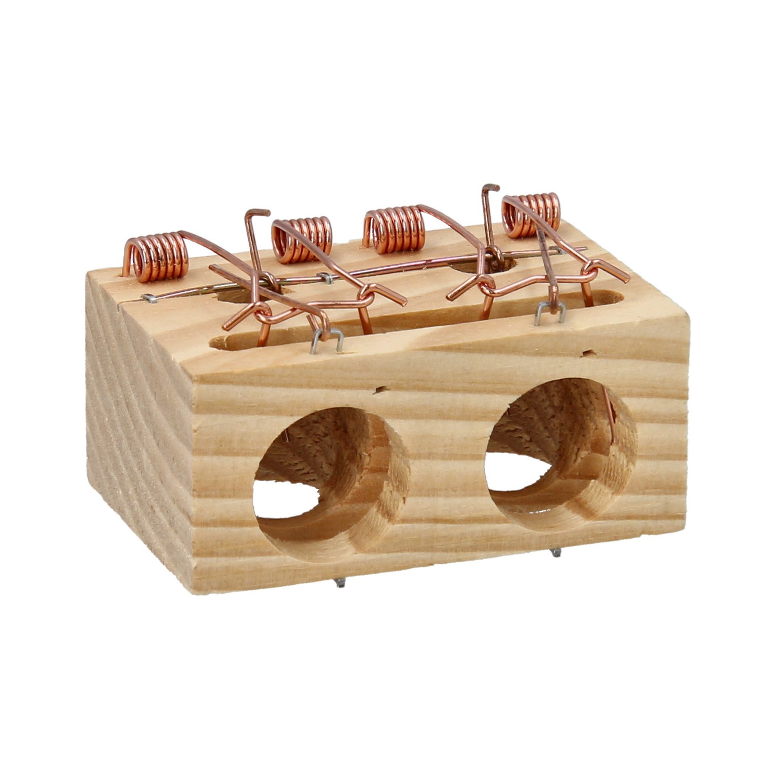 Trampa De Madera Para Ratones 2 Agujeros Ø 28 mm.
