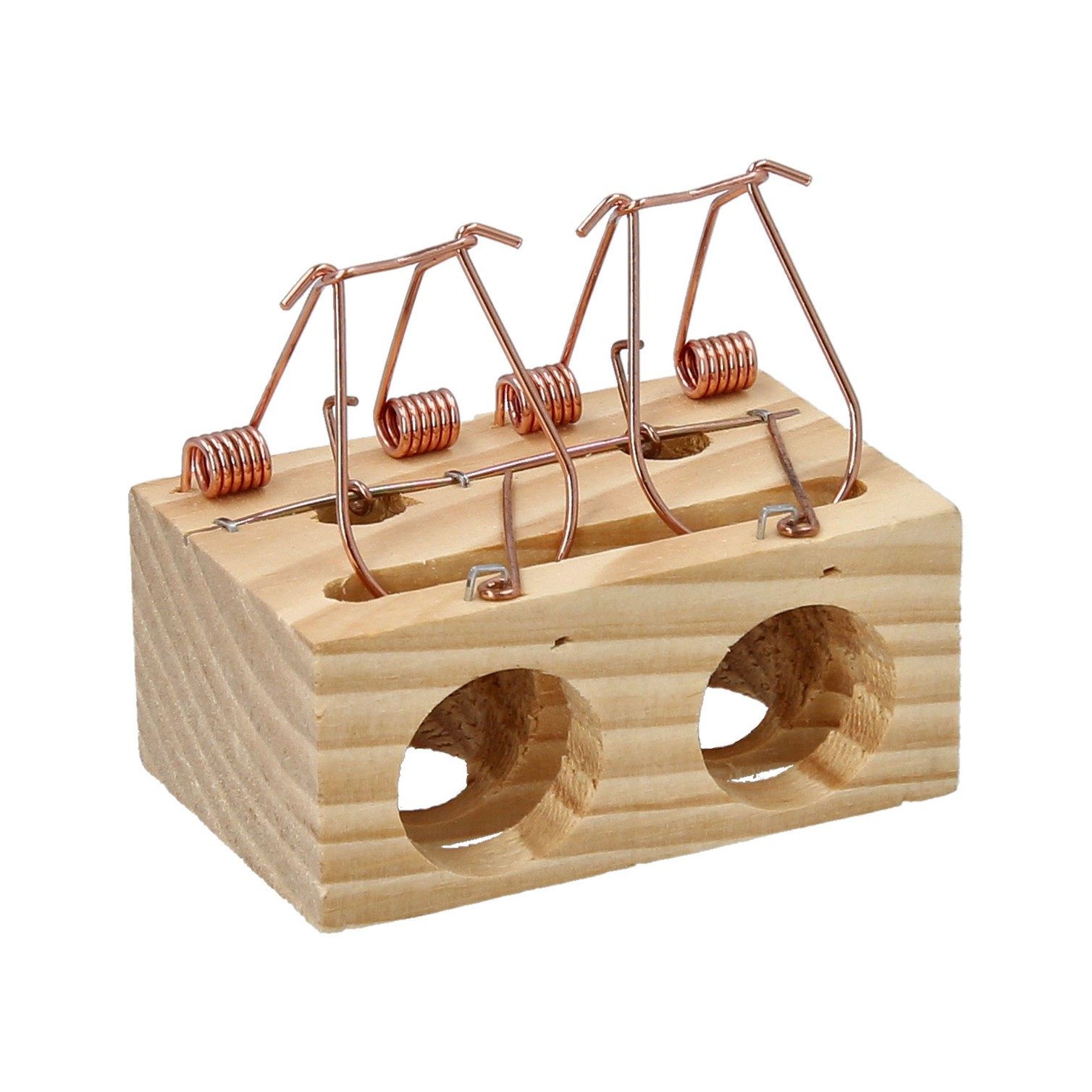 Trampa De Madera Para Ratones 2 Agujeros Ø 28 mm.