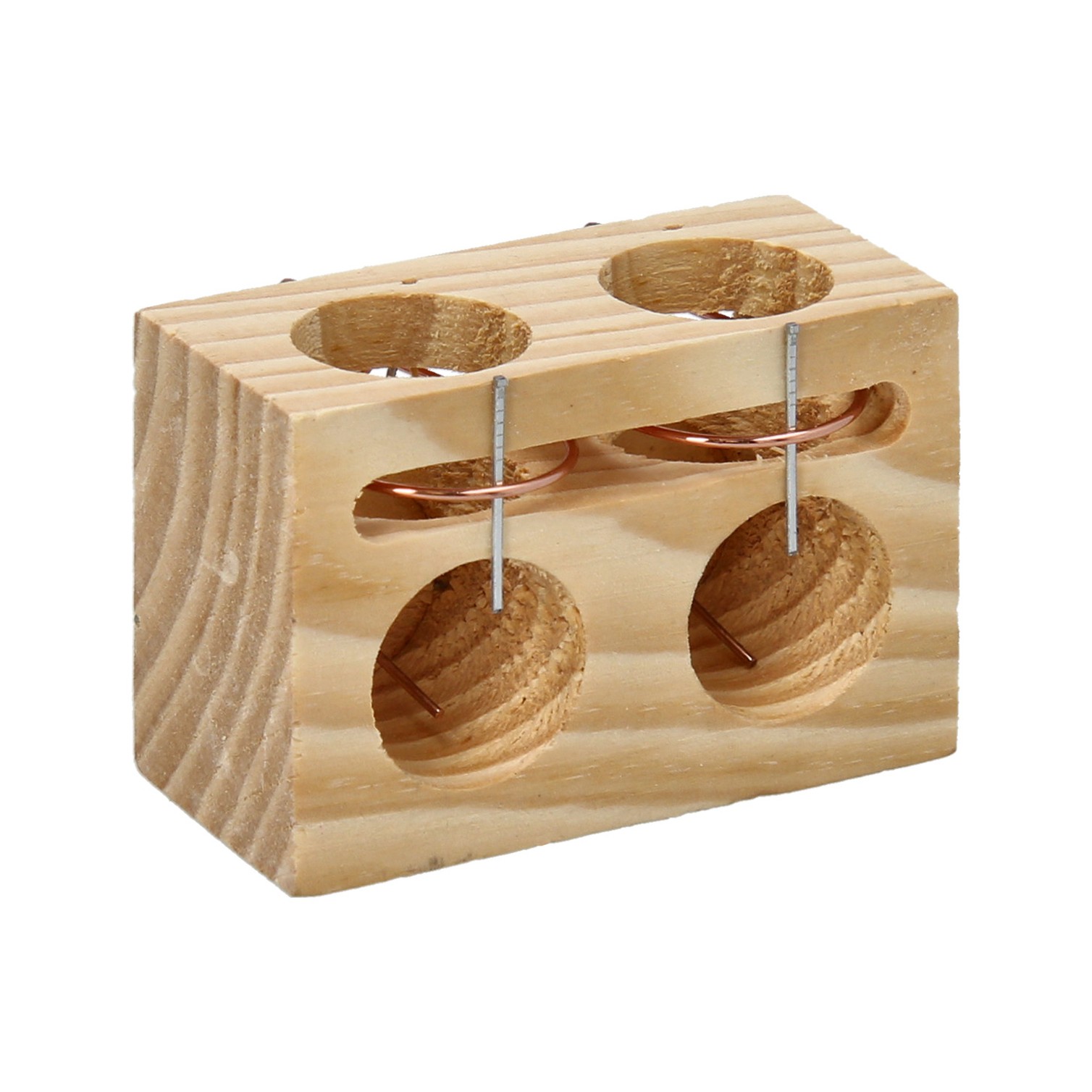 Trampa De Madera Para Ratones 2 Agujeros Ø 28 mm.