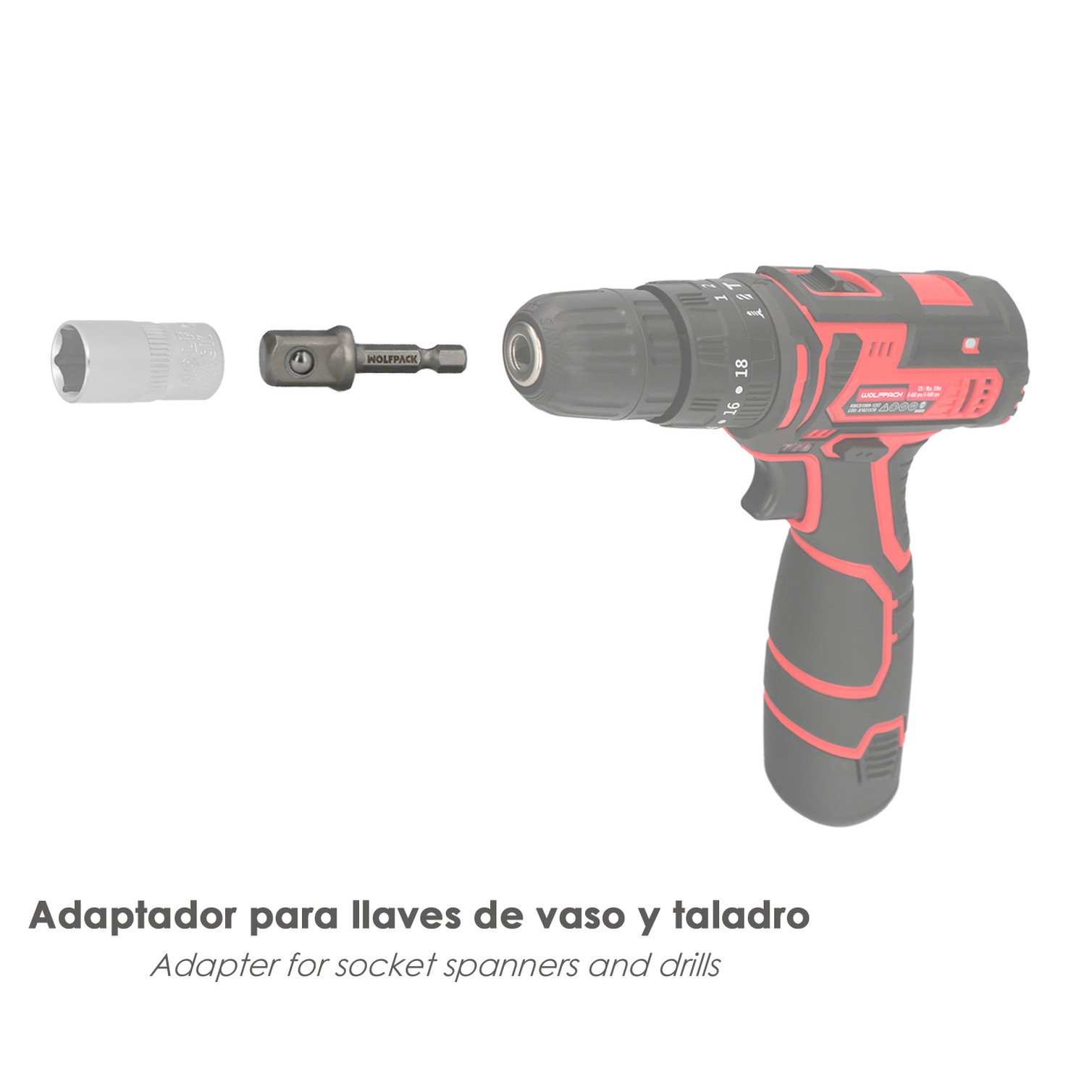 Adaptador Para Llaves De Vasos De 1/2"