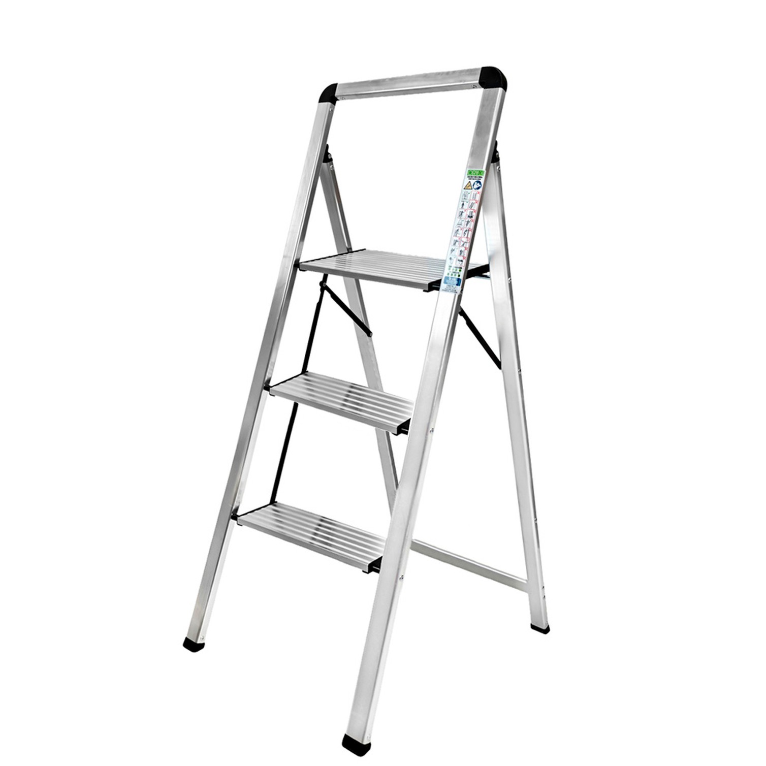 Escalera Plana Aluminio 3 Peldaños
