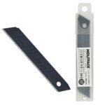 Hoja Cutter 18 mm. (Estuche 10 piezas) Acero SK5 Pavonada