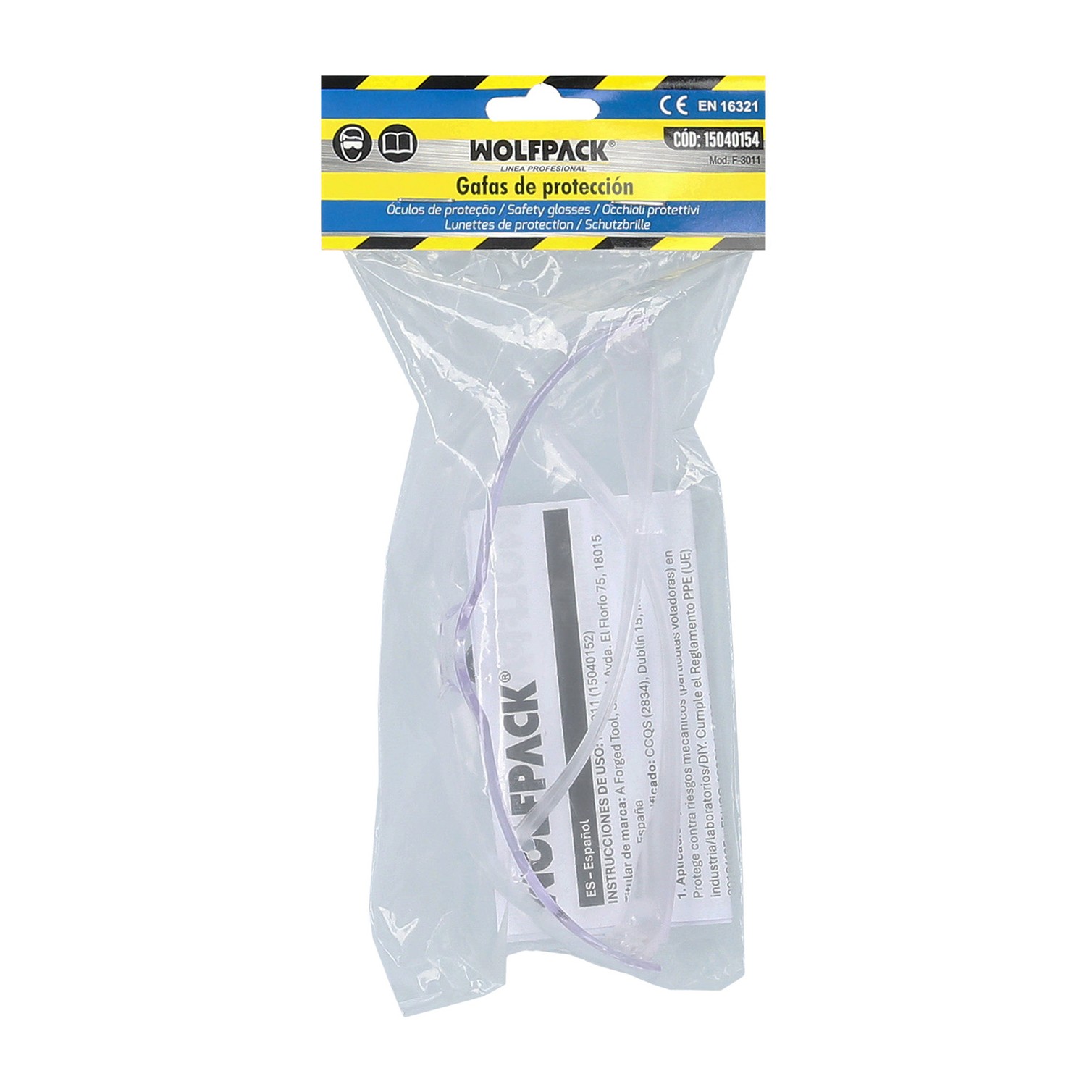 Gafas Proteccion EN ISO 16321 Sport Transparente