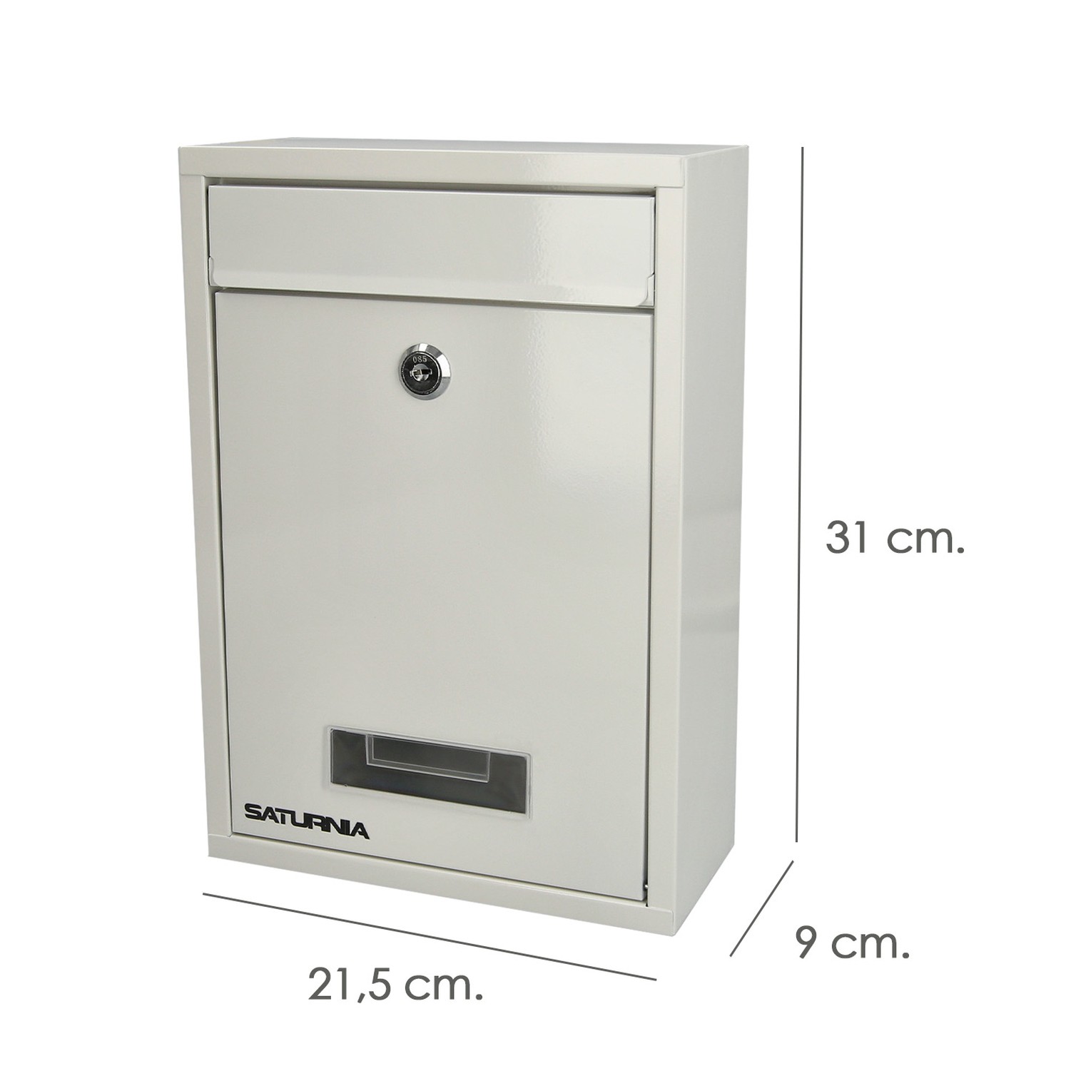 Buzon Square Blanco 26 x 9 x 31 (Alt.) cm.
