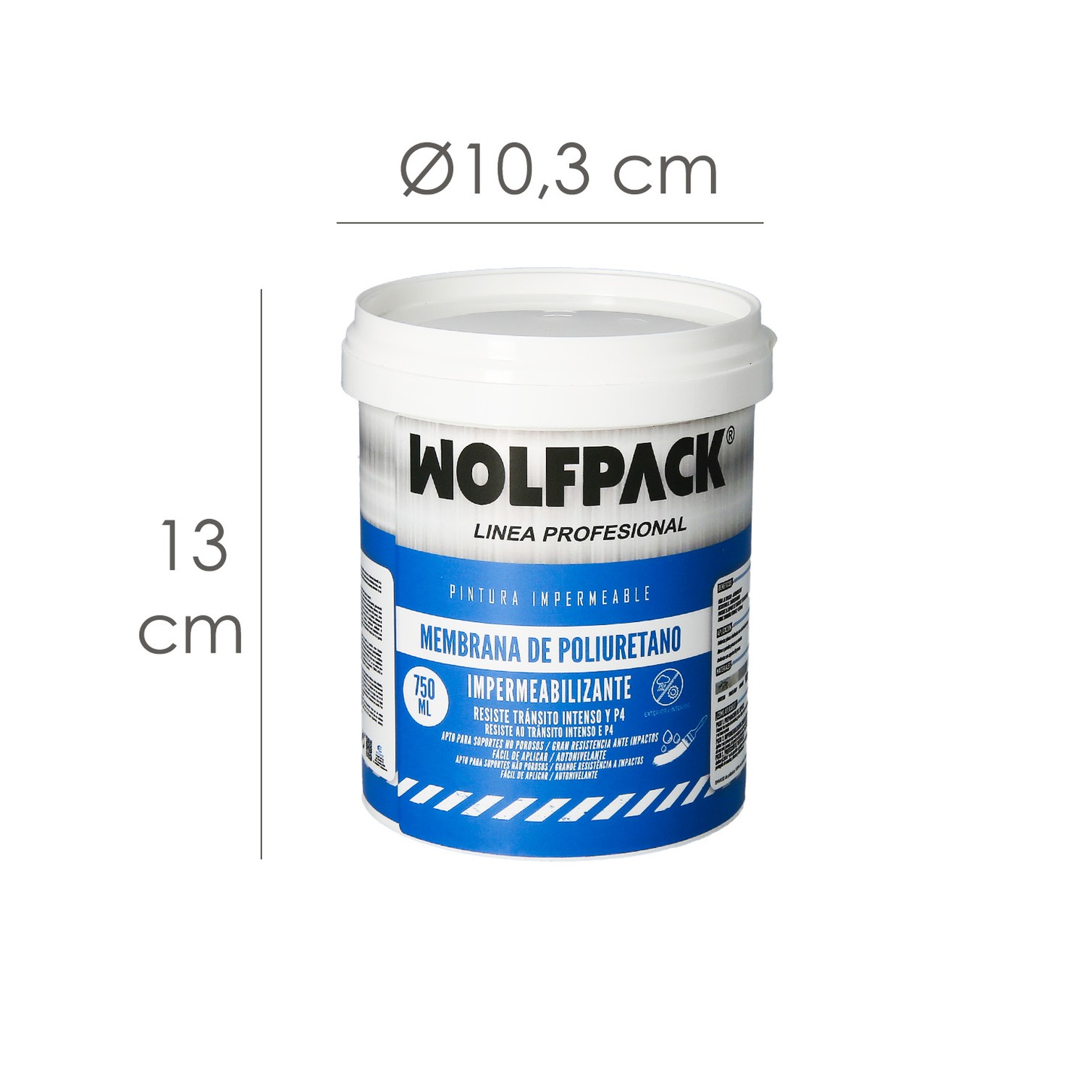Pintura Impermeabilizante Membrana Transparente Para Exteriores / Interiores 750 ml. Color Transparente