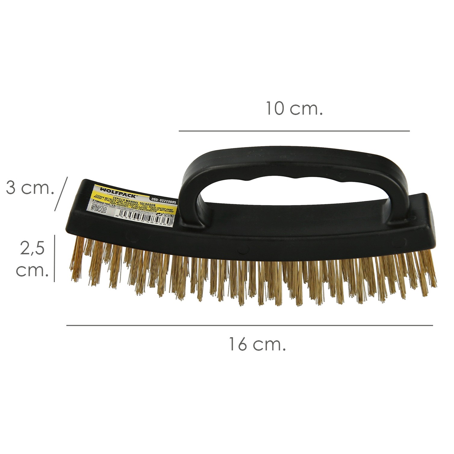 Cepillo Manual Soldador Con Protector