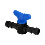 Mini Llave De Paso Para Tuberias Goteo Ø 16 mm. (Bolsa 25 Piezas) Riego Por Goteo, Microaspersión, Nebulización