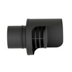 Terminal Horizontal Antilluvia Para Tubos Estufa Pellet Ø 80 mm.