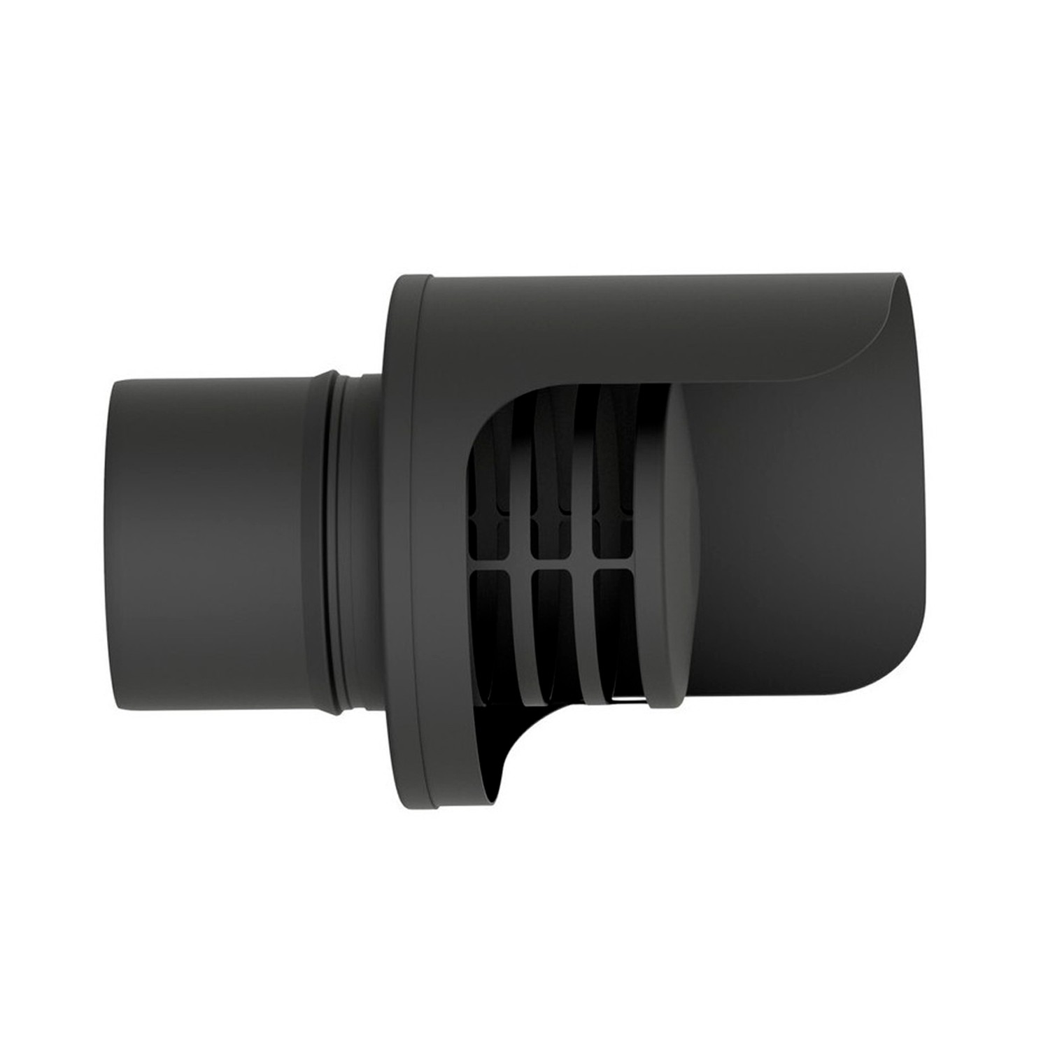 Terminal Horizontal Antilluvia Para Tubos Estufa Pellet Ø 80 mm.