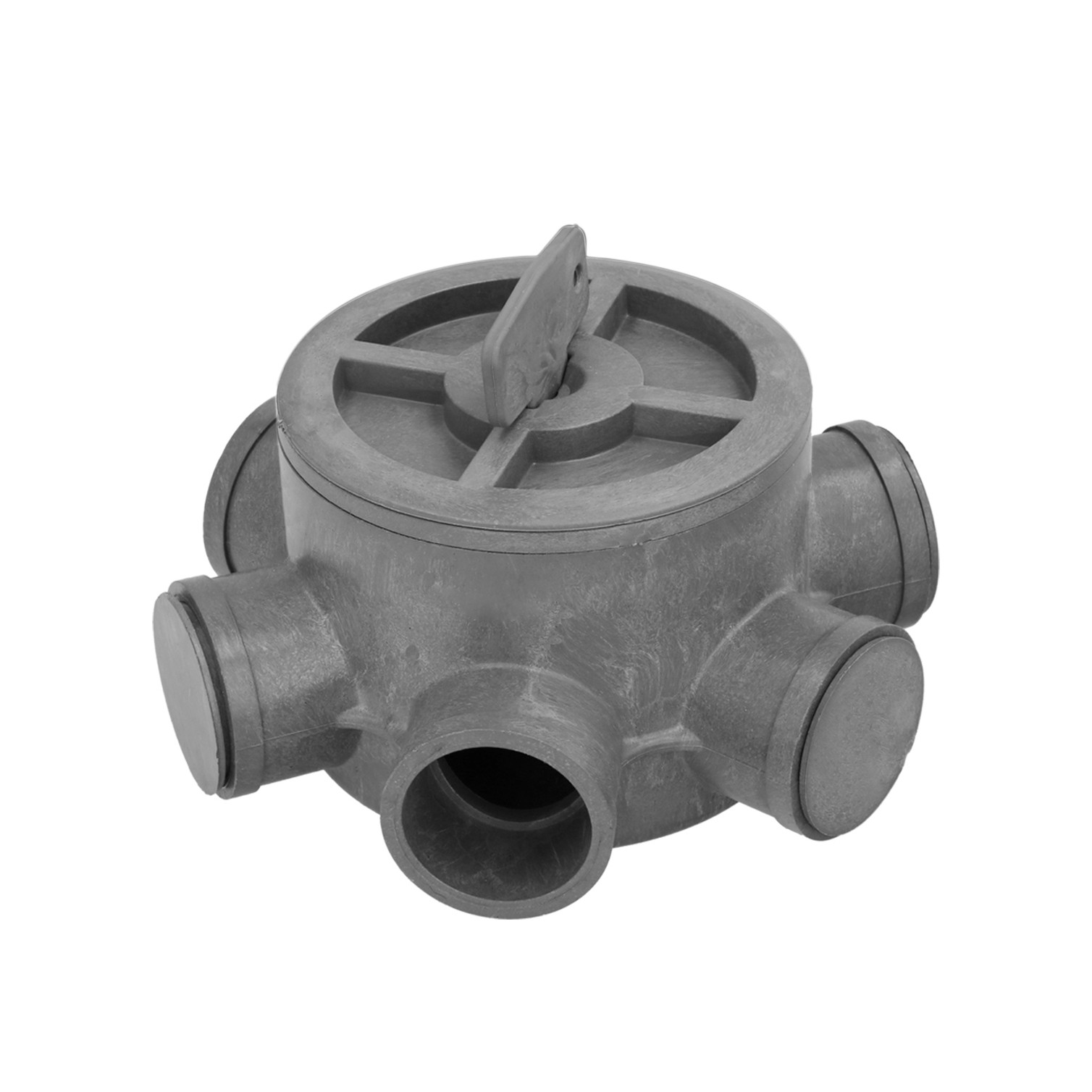 Bote Sifónico PVC Tuberias Ø 110 mm. Salidas Ø 50 y 40 mm. Altura 90 mm.