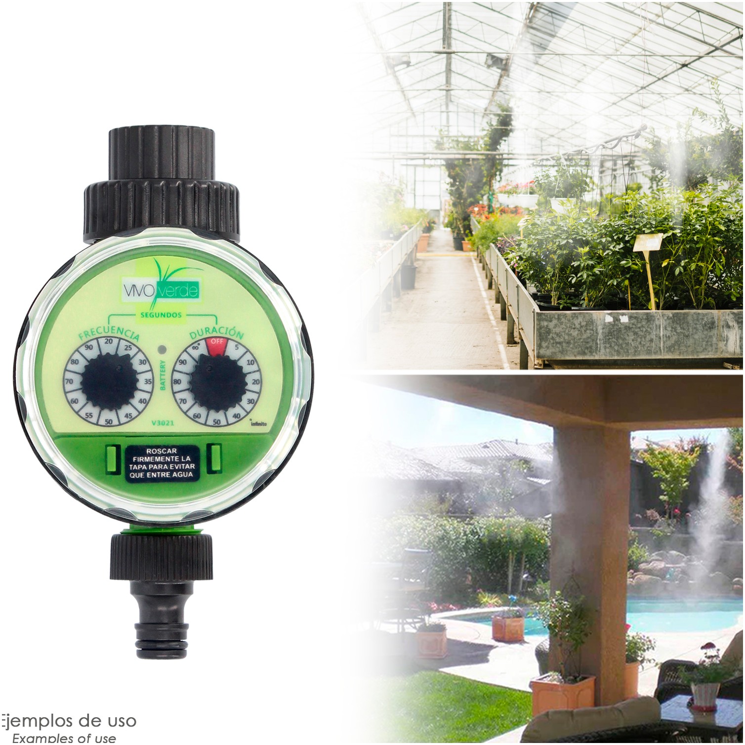 Programador Nebulizacion / Riego Jardin, Analogico Grifos 3/4"