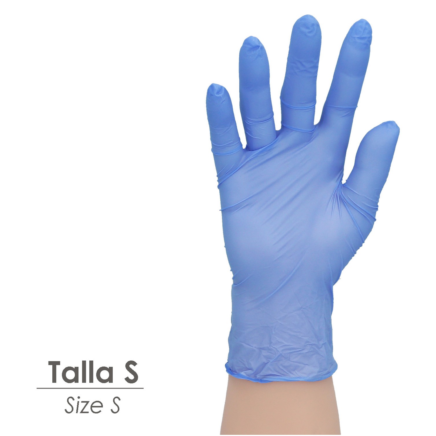Guante Desechable Nitrilo Azul XL 3,5 gms. Caja 100 unidades.