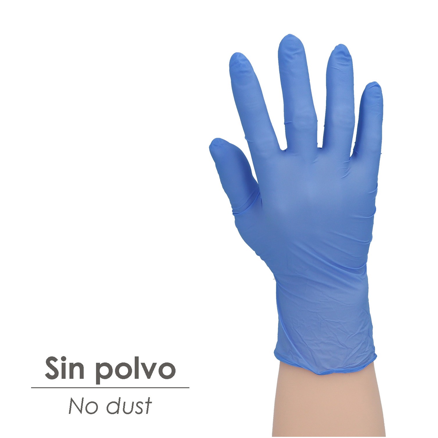 Guante Desechable Nitrilo Azul XL 3,5 gms. Caja 100 unidades.